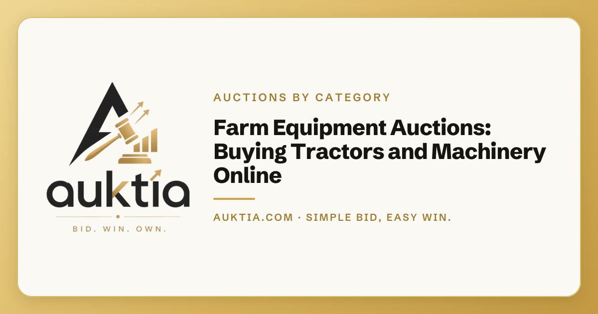 Auktia: Farm Equipment Auctions: Buying Tractors and Machinery Online