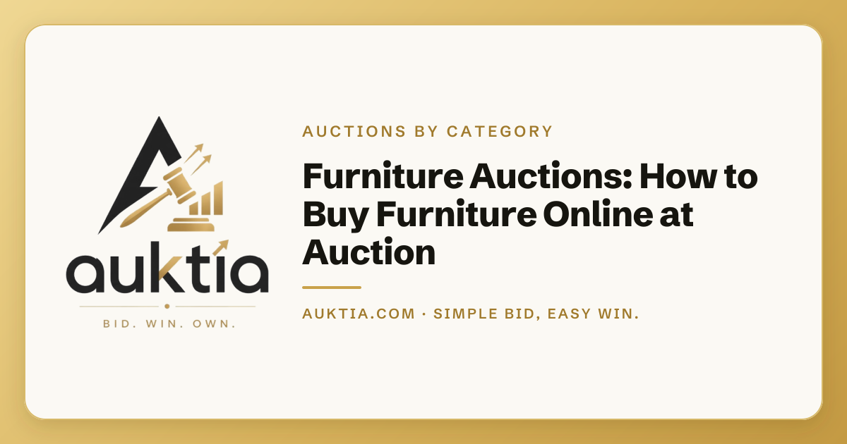 Auktia: Furniture Auctions: How to Buy Furniture Online at Auction