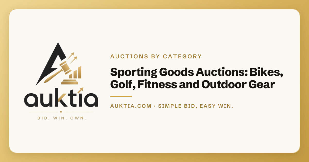 Auktia: Sporting Goods Auctions: Bikes, Golf, Fitness and Outdoor Gear