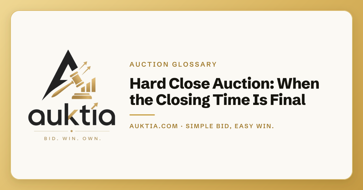 Auktia: Hard Close Auction: When the Closing Time Is Final