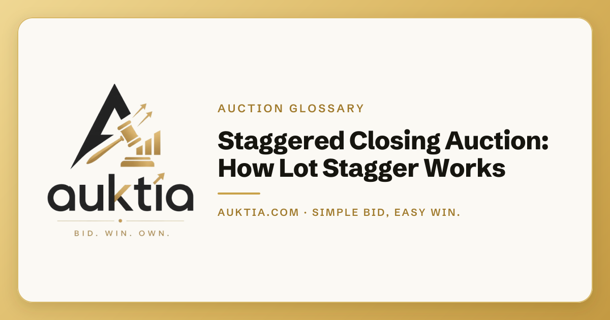 Auktia: Staggered Closing Auction: How Lot Stagger Works