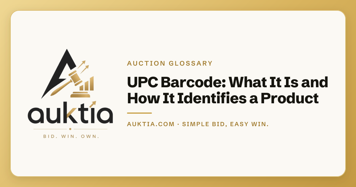 Auktia: UPC Barcode: What It Is and How It Identifies a Product