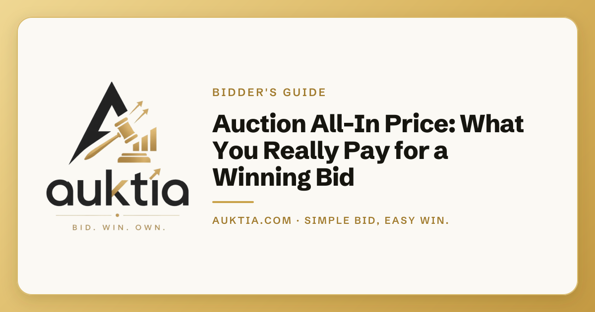 Auktia: Auction All-In Price: What You Really Pay for a Winning Bid