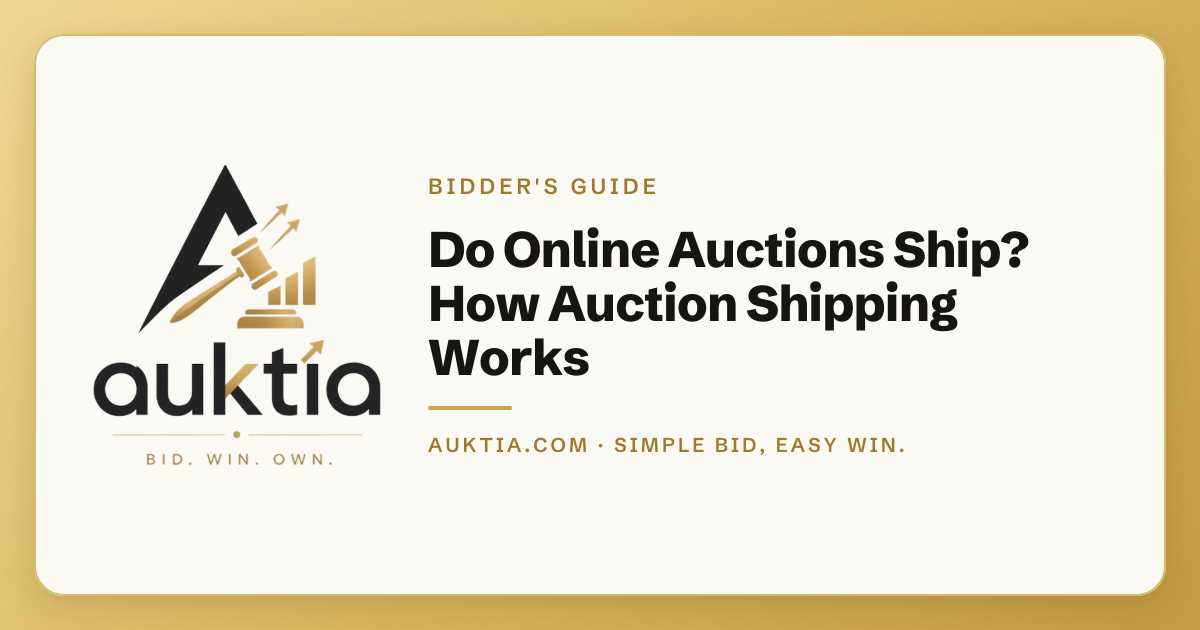 Auktia: Do Online Auctions Ship? How Auction Shipping Works