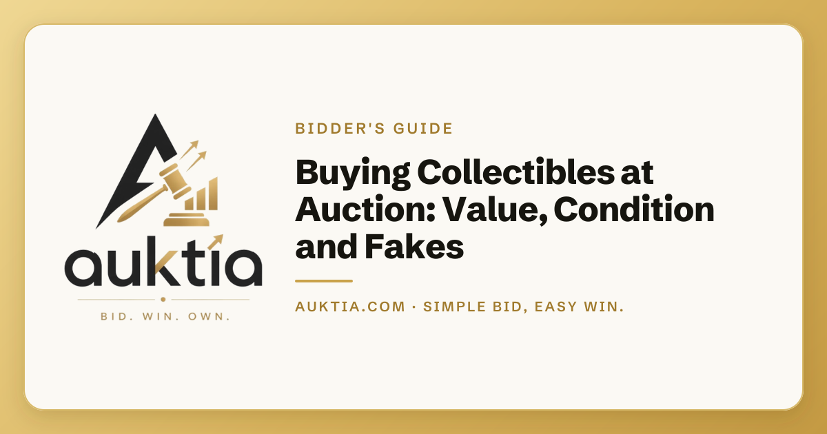 Auktia: Buying Collectibles at Auction: Value, Condition and Fakes