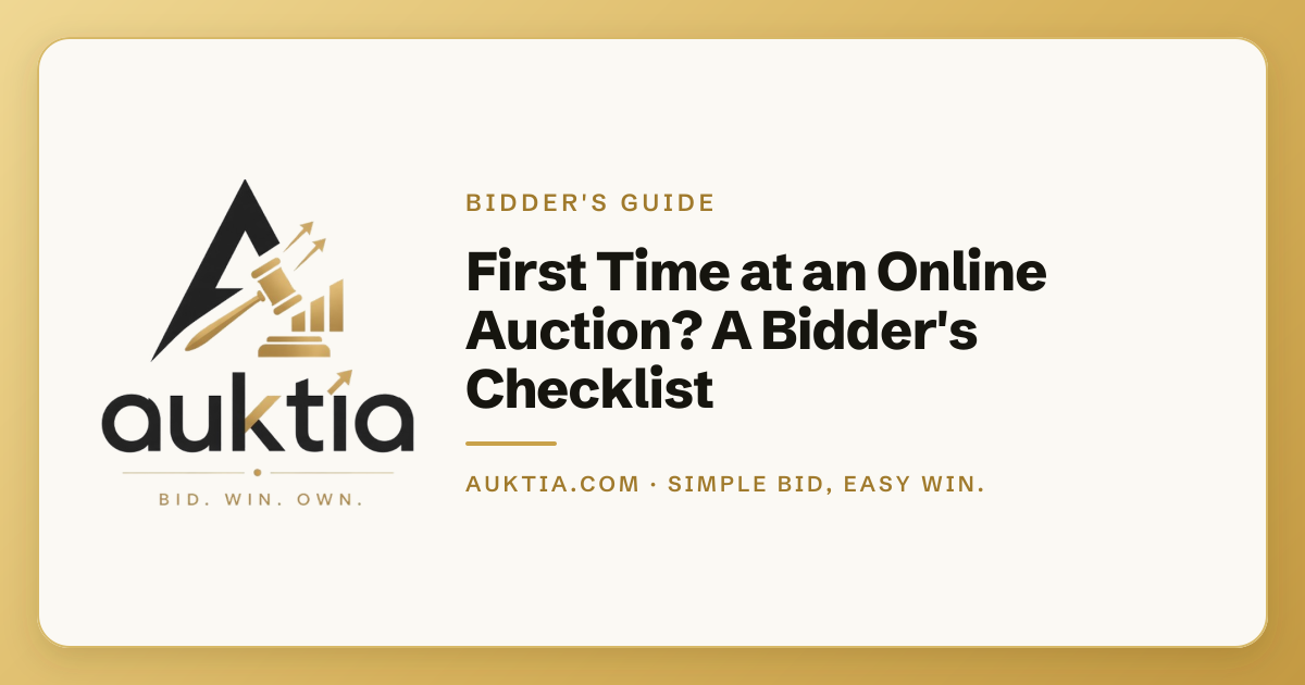 Auktia: First Time at an Online Auction? A Bidder's Checklist