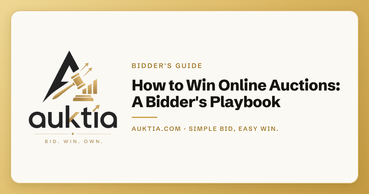 Auktia: How to Win Online Auctions: A Bidder's Playbook