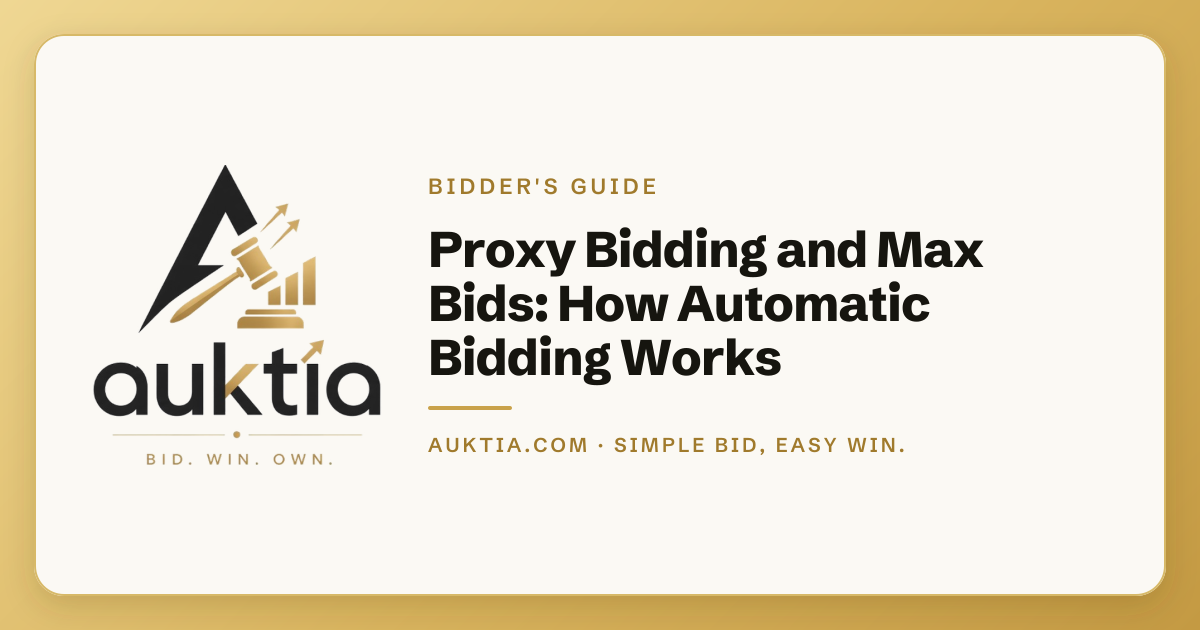 Auktia: Proxy Bidding and Max Bids: How Automatic Bidding Works