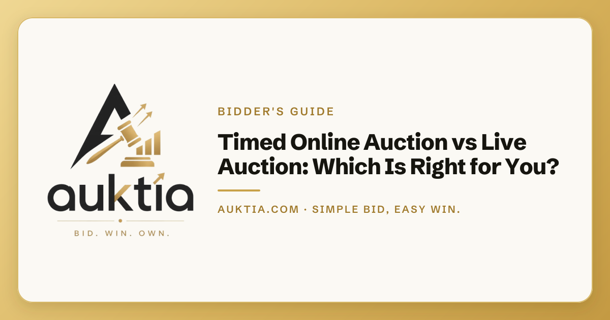 Auktia: Timed Online Auction vs Live Auction: Which Is Right for You?