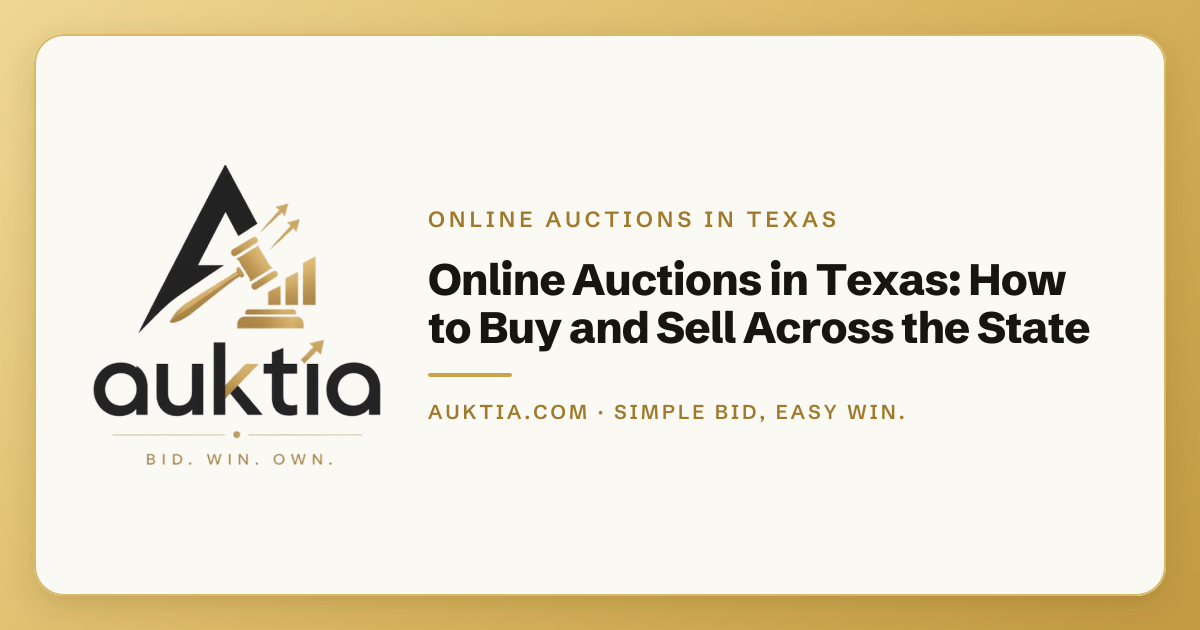 Auktia: Online Auctions in Texas: How to Buy and Sell Across the State